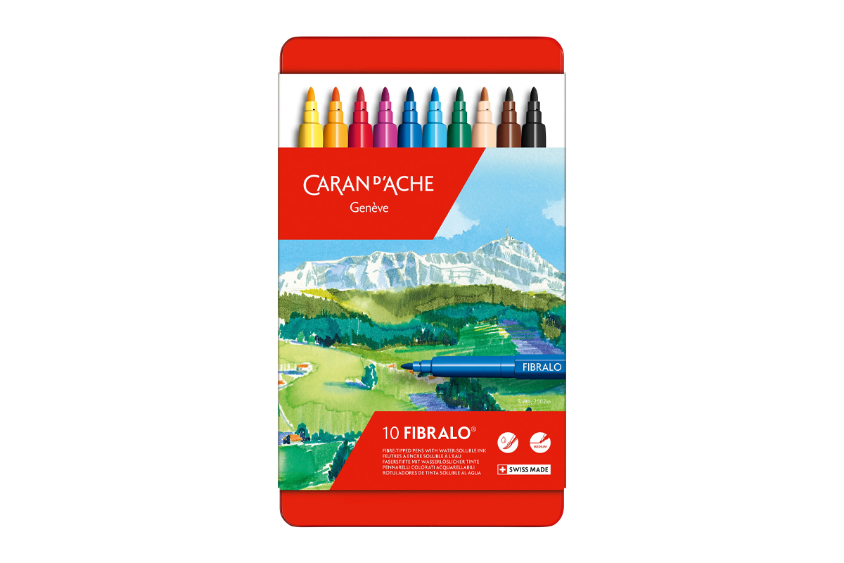 Caran d'Ache Fibralo Viltstiften 10 Kleuren